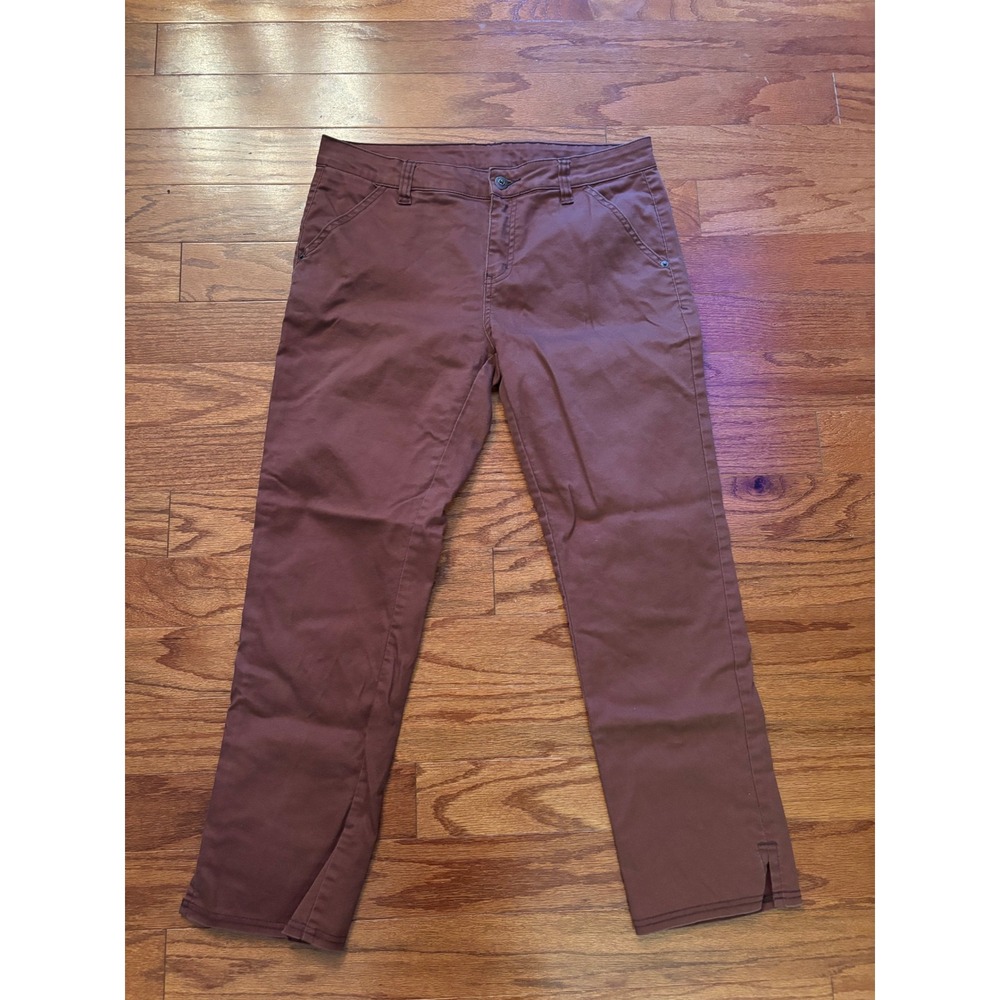 Prana‎ Brown Straight Leg Pants Size 8RG